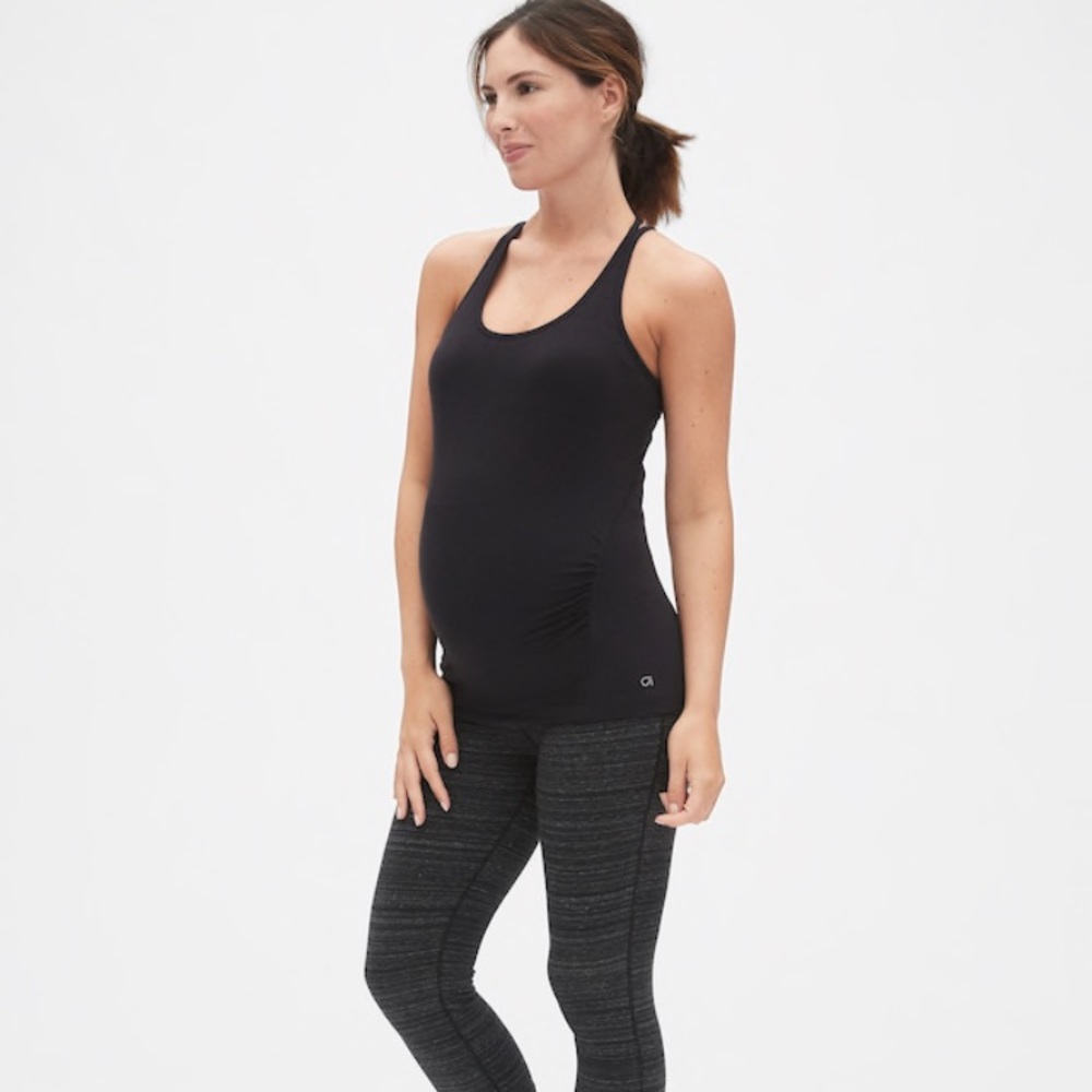 Maternity GapFit Breathe Strappy Shelf Tank